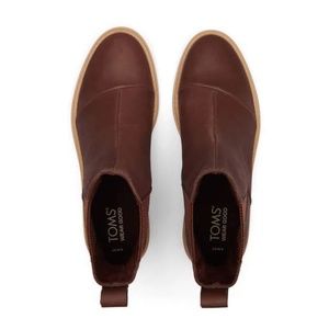 TOMS Charlie Leather Boot in Chestnut Women's Size 6